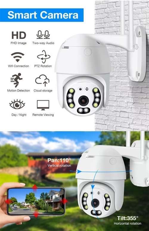 Yoosee Wi-Fi, IP Camera, Indoor or Outdoor (cradle mini ball machine).
