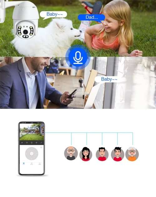 Yoosee Wi-Fi, IP Camera, Indoor or Outdoor (cradle mini ball machine).