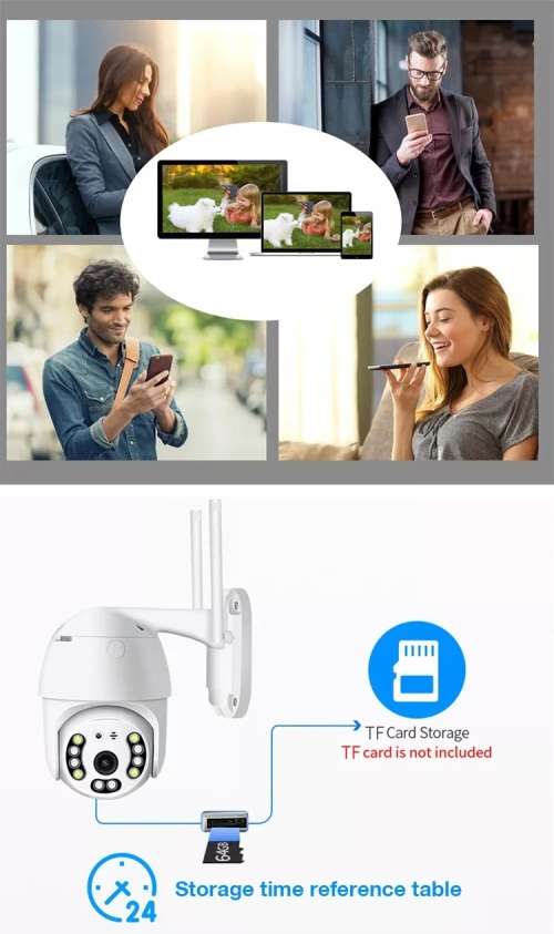 Yoosee Wi-Fi, IP Camera, Indoor or Outdoor (cradle mini ball machine).