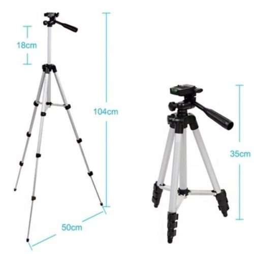 Tripod 3110 Light Weight Portable Aluminum Silver