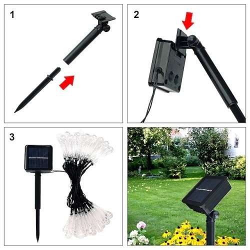 Teardrop Solar Fairy Lights