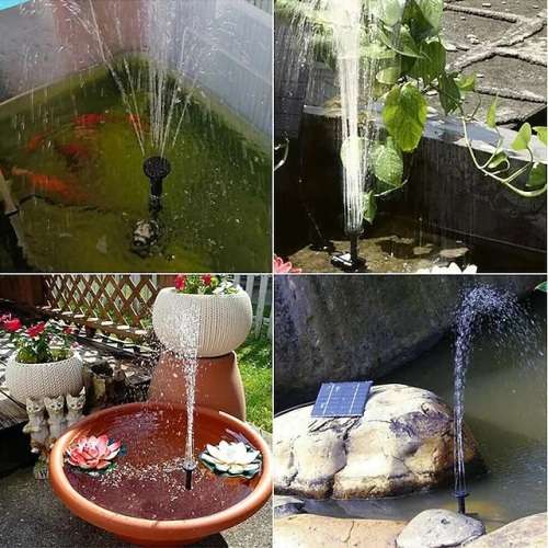 Solar Panel Powered Water Fountain