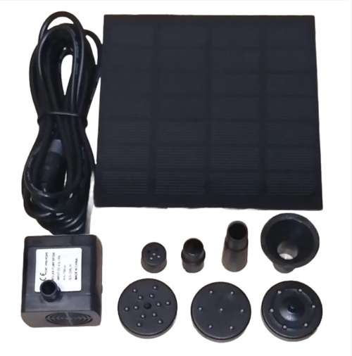 Solar Panel Powered Water Fountain