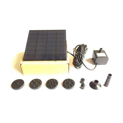 Solar Panel Powered Water Fountain