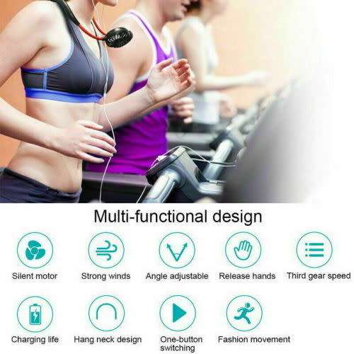 Portable Neckband Hanging Sports Fan