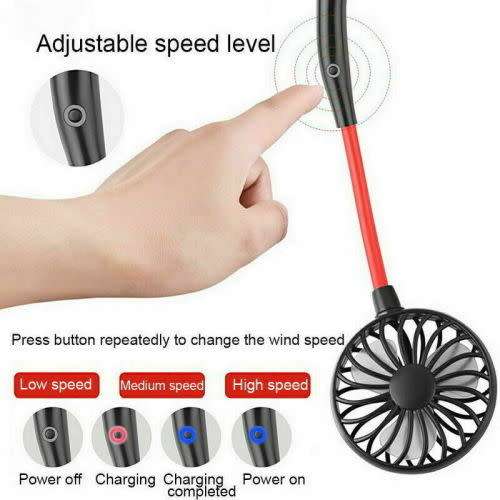 Portable Neckband Hanging Sports Fan