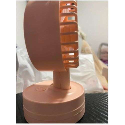 Mini Desktop Fan with Antlers - Rechargeable - Stylish - 3 Speed