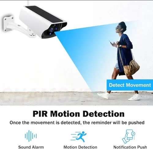 Solar WiFi Bullet Camera - Battery Powered IP Camera FO-C214