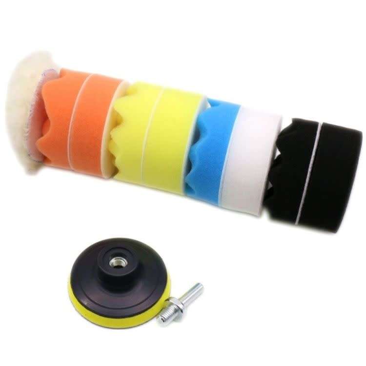 Car Foam Drill Polishing Pad - 11 Piece