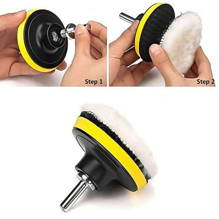 Car Foam Drill Polishing Pad - 11 Piece
