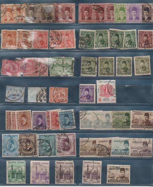 EGYPT: NICE COLLECT, SOME VALUE TO BE FOUND, SEE SCANS, UNCHECKED BY ME