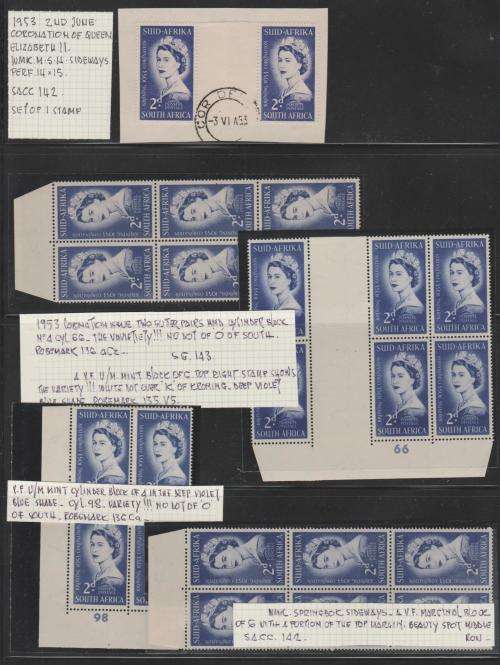 UNION, EXCELLENT SELECTION, SOME VARIETIES TO BE NOTED. MINT. SEE SCANS.