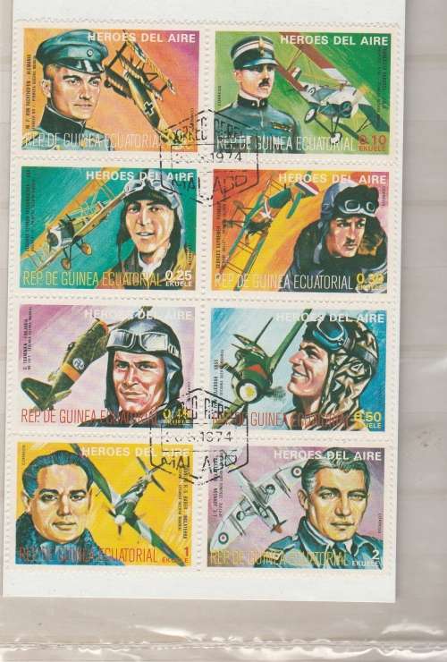 THEMATICS: AIRPLANES IN A QUICK 6 STOCKBOOK, MIXED CONDITION