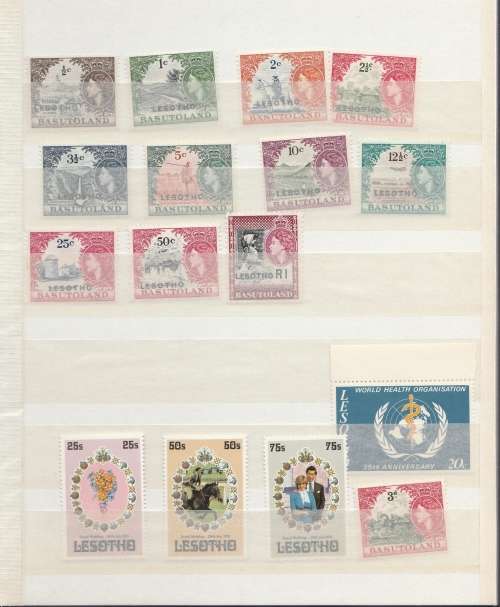 LESOTHO IN SMALL STOCKBOOK