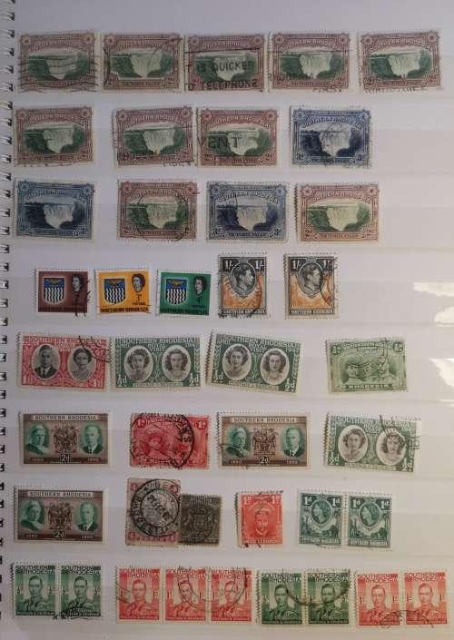 Great Rhodesia Assortment in Big 12 Binder. Values unchecked by me.