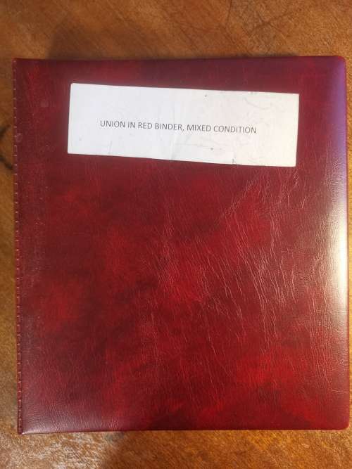 UNION IN RED BINDER, MIXED CONDITIONS