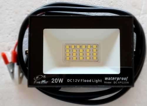 12V FLOODLIGHT 20W -  EMERGENCY SOLUTION TO LOADSHEDDING FOR OUTDOORS AND INDOORS