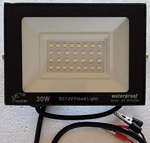 12V FLOODLIGHT 30W -  EMERGENCY SOLUTION TO LOADSHEDDING FOR OUTDOORS AND INDOORS