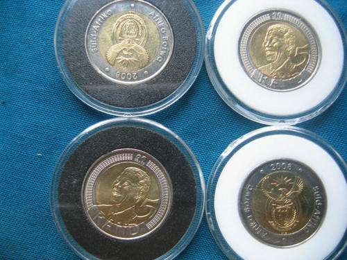 Mandela B/Dat Coins 4 of. Mint in Airtight Capsules