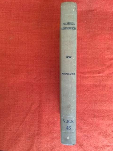 The Reminiscences Of Sir Walter Stanford Volume 2 1885-1929 Van Riebeeck Society No. 43