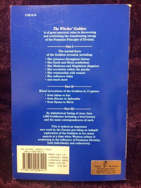 The Witches' Goddess by Janet Farrar & Stewart Farrar