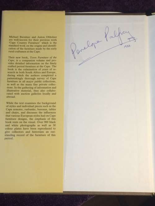 Town Furniture of the Cape - Michael Baraitser and Anton Oberholzer