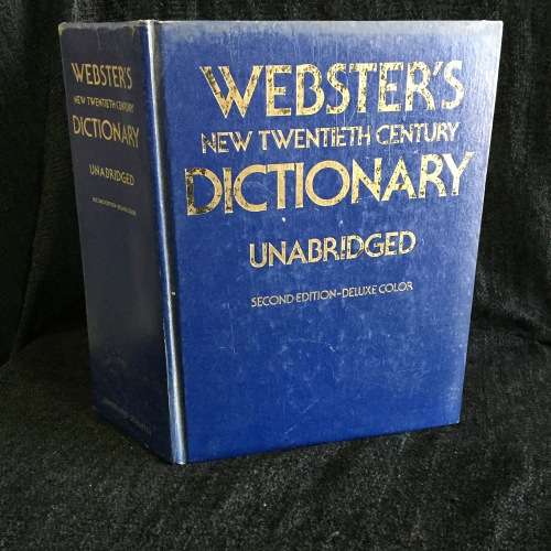 Websters New Twentieth Century Dictionary Unabridged 2nd Edition