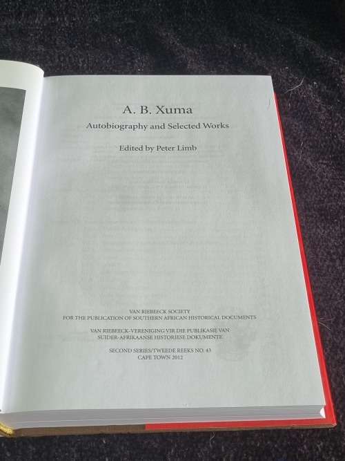 A.B. Xuma | Autobiography and Selected Works by Peter Limb VRS