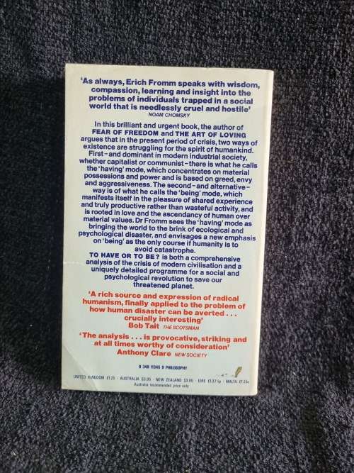 To Have or to Be? by Erich Fromm