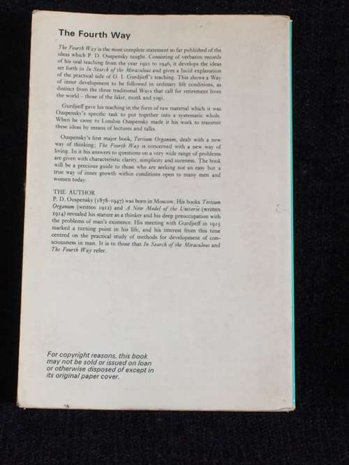 The Fourth Way by P.D. Ouspensky | Based on the Teaching of G.I. Gurdjieff