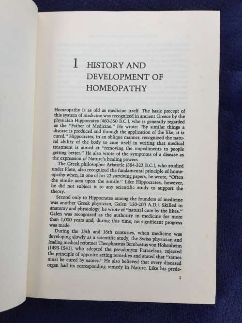 Homeopathic Medicine Today by Trevor M. Cook Health