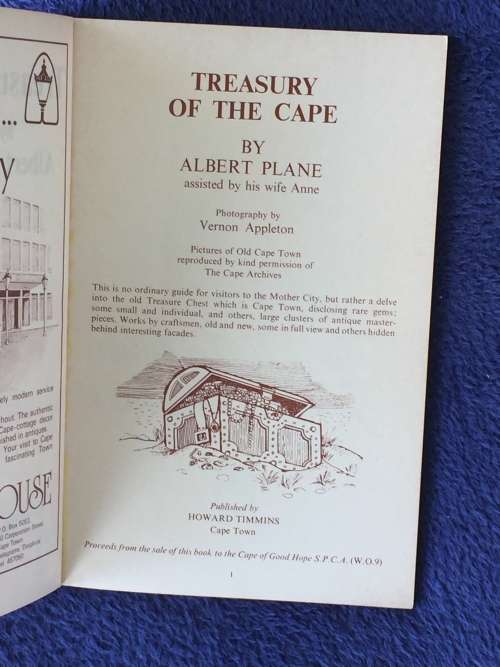 Treasury of the Cape by Albert Plane