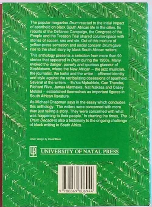 The Drum Decade Stories from the 1950`s by Michael Chapman