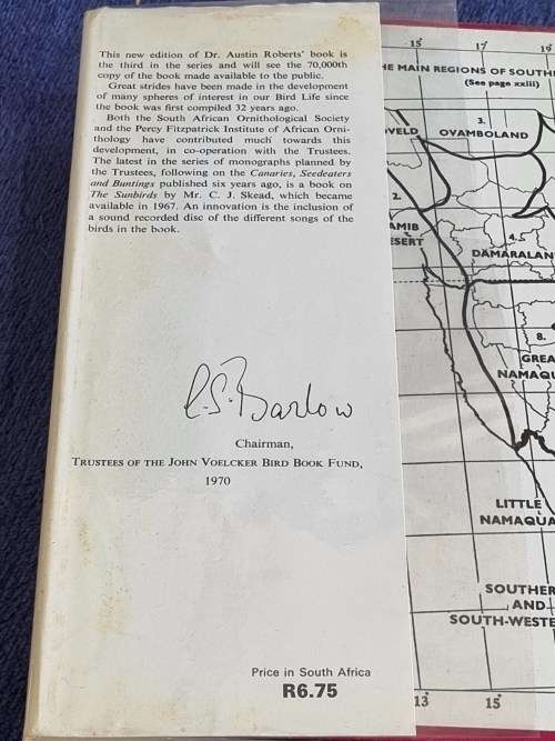 Roberts Birds of South Africa by Mclachlan and Liversidge 1971