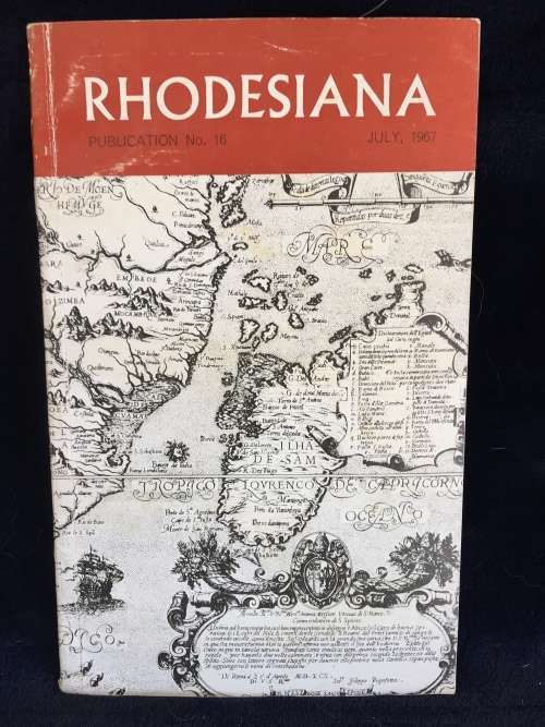 Rhodesiana ~ Publication No 16 July 1967 | Rhodesiana