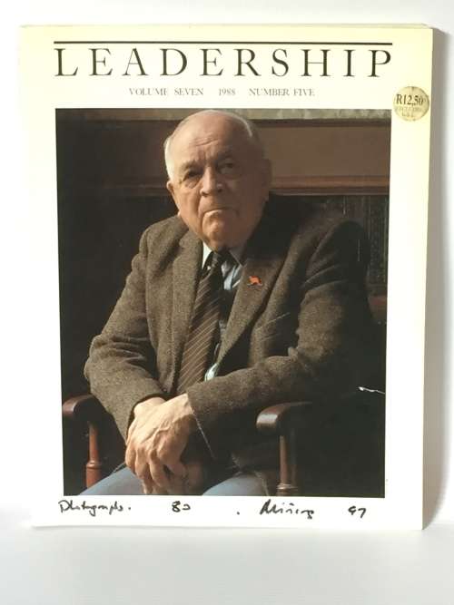 Leadership Magazine 1988 Volume Seven No 5 ~ Danie Craven Article, Paul Grendon Photos, Mining