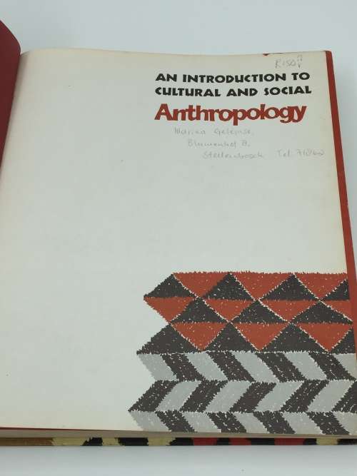 An Introduction to Cultural and Social Anthropology by Peter B. Hammond