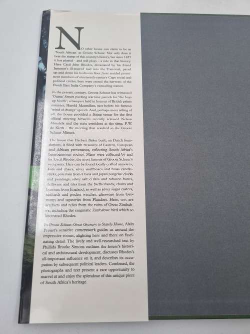 Groote Schuur - Phillida Brooke Simons and Alain Proust