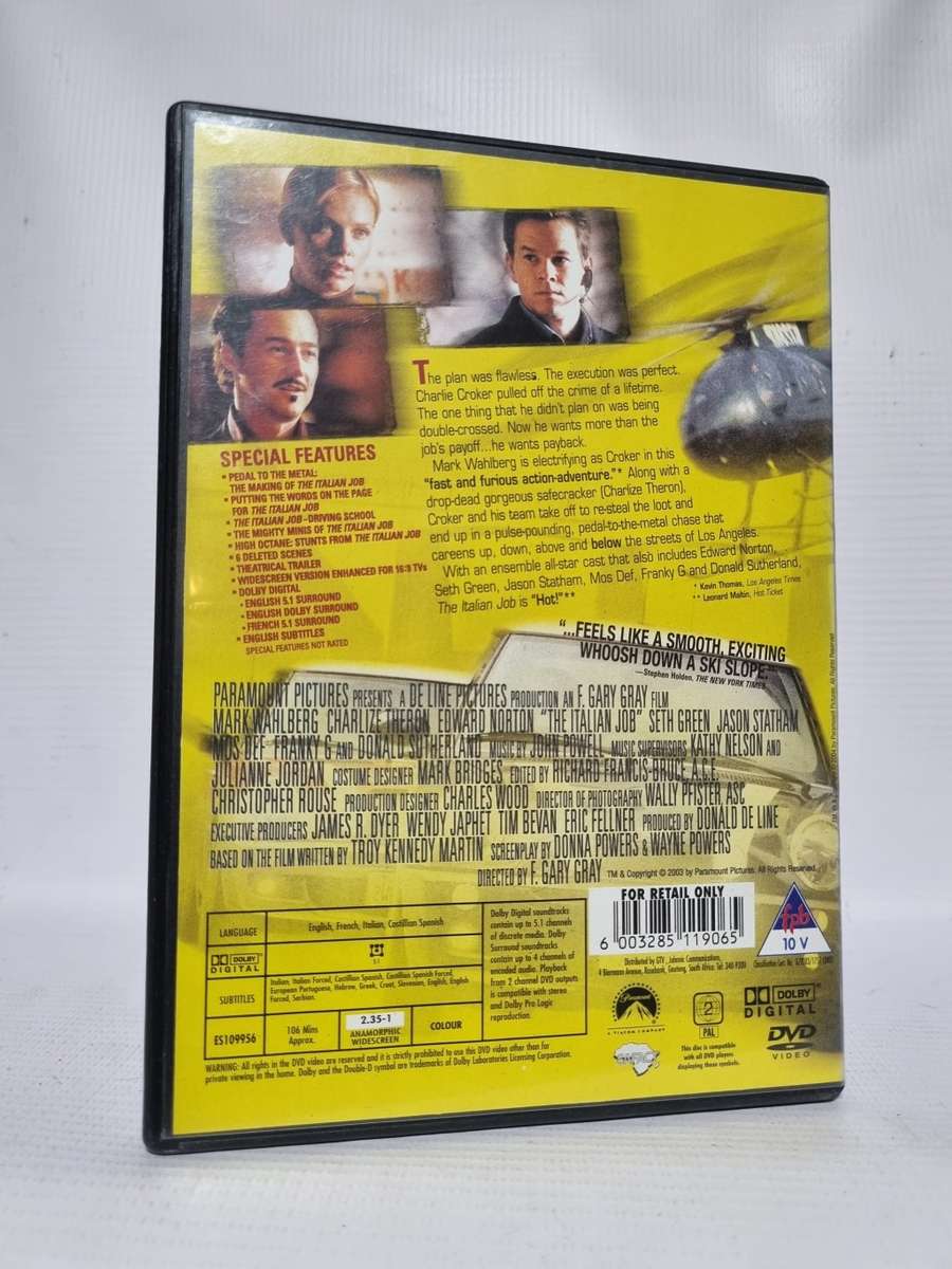 The Italian Job-DVD-Mark Wahlberg, Charlize Theron, Edward Norton