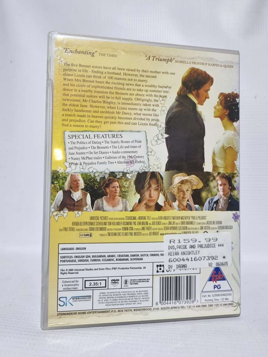 Pride & Prejudice DVD - Keira Knightly