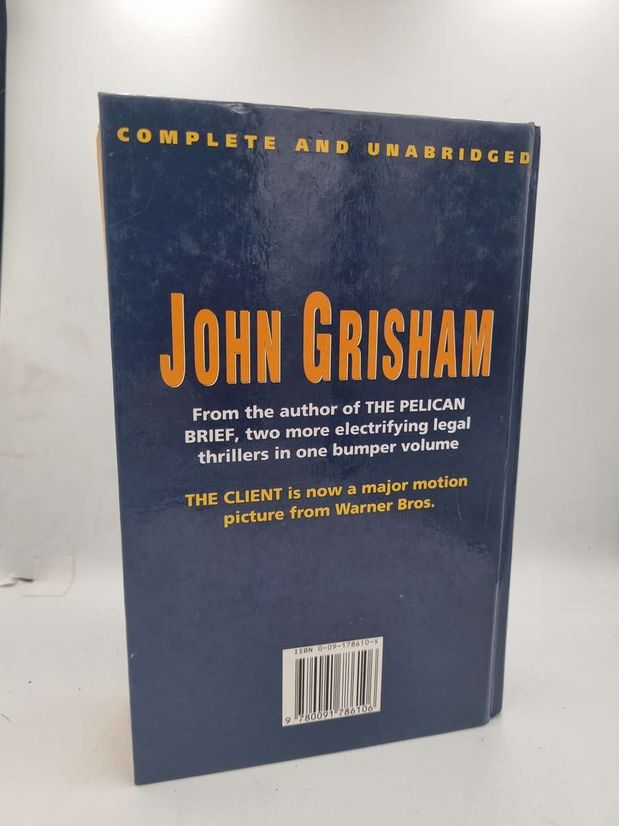 John Grisham ~ The Client / The Firm | Large format hard cover in fair condition