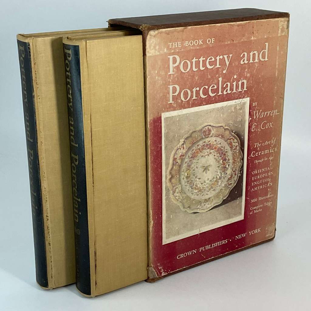The Book of Pottery and Porcelain Volume 1 and 2 by Warren E Cox | Box Set