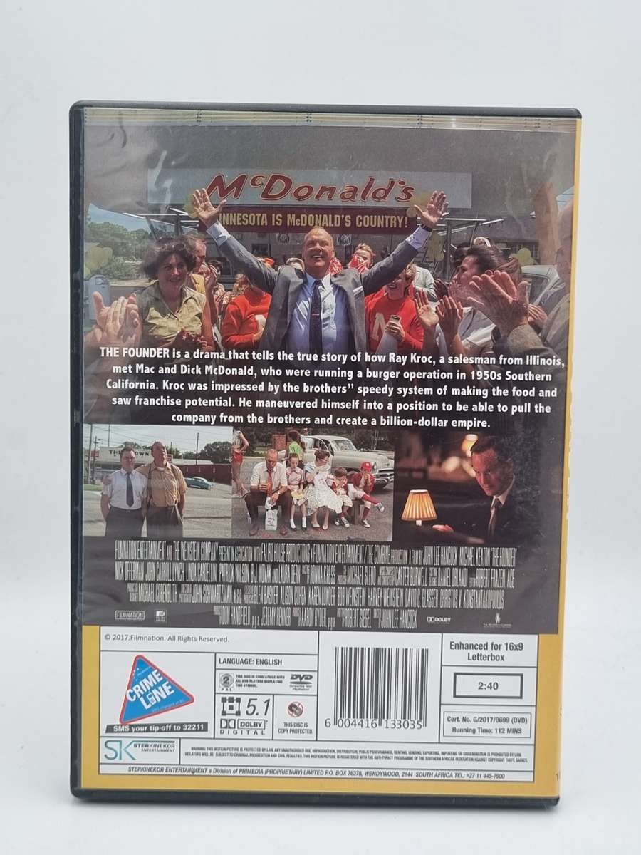 The Founder DVD - Michael Keaton