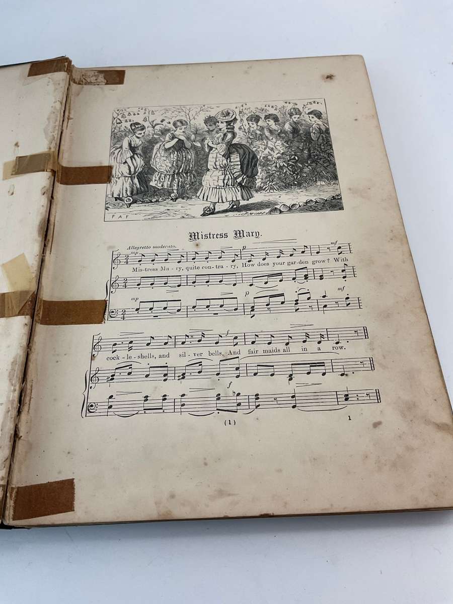 National Nursery Rhymes and Nursery Songs by J.W. Elliott c1890 | Etchings by Dalziel Brothers