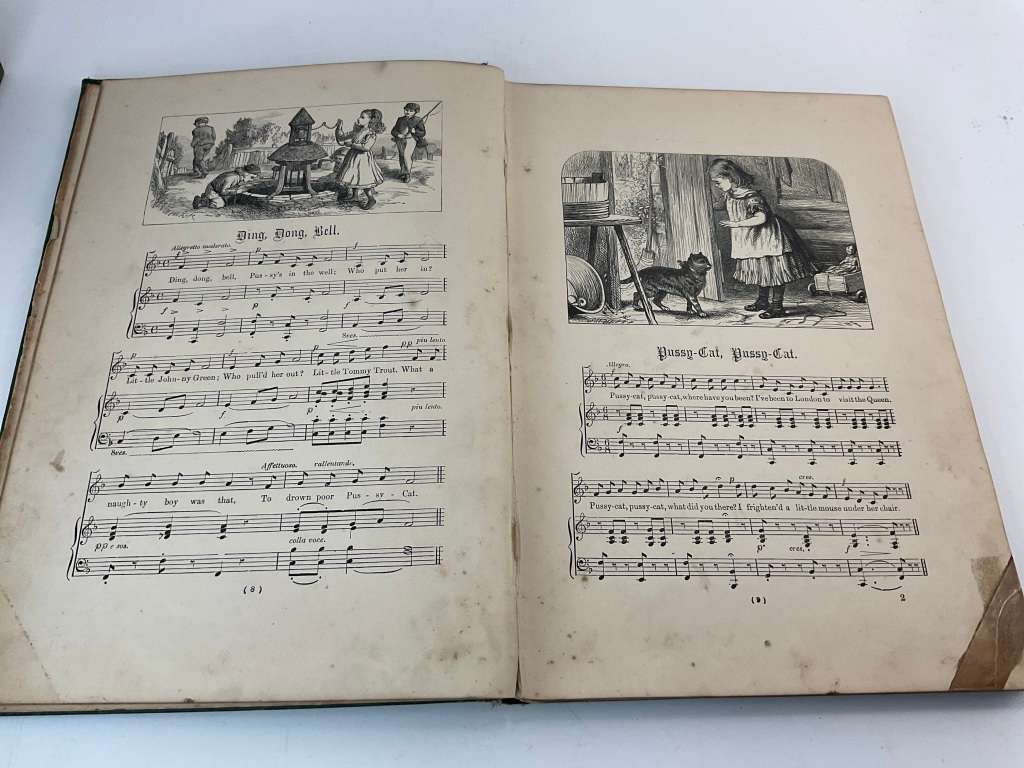 National Nursery Rhymes and Nursery Songs by J.W. Elliott c1890 | Etchings by Dalziel Brothers