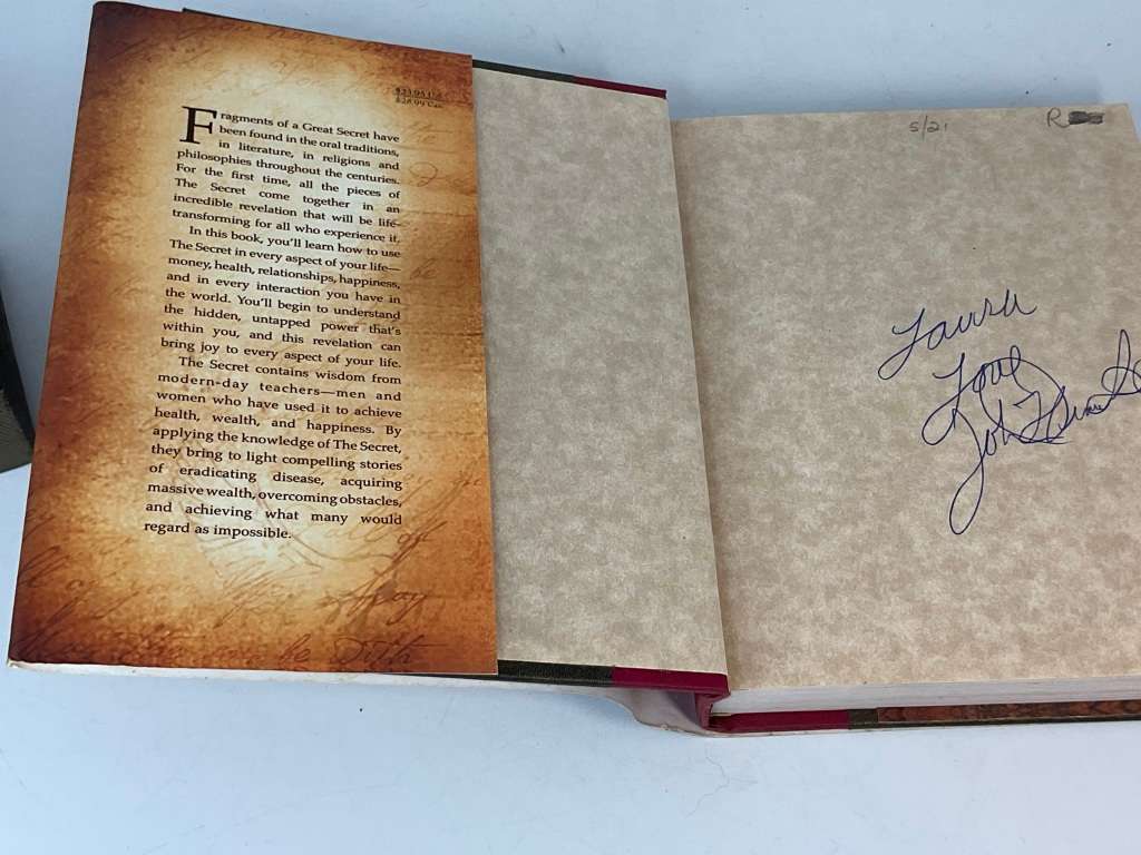 The Secret by Rhonda Byrne | Signed by John Demartini one of the writers