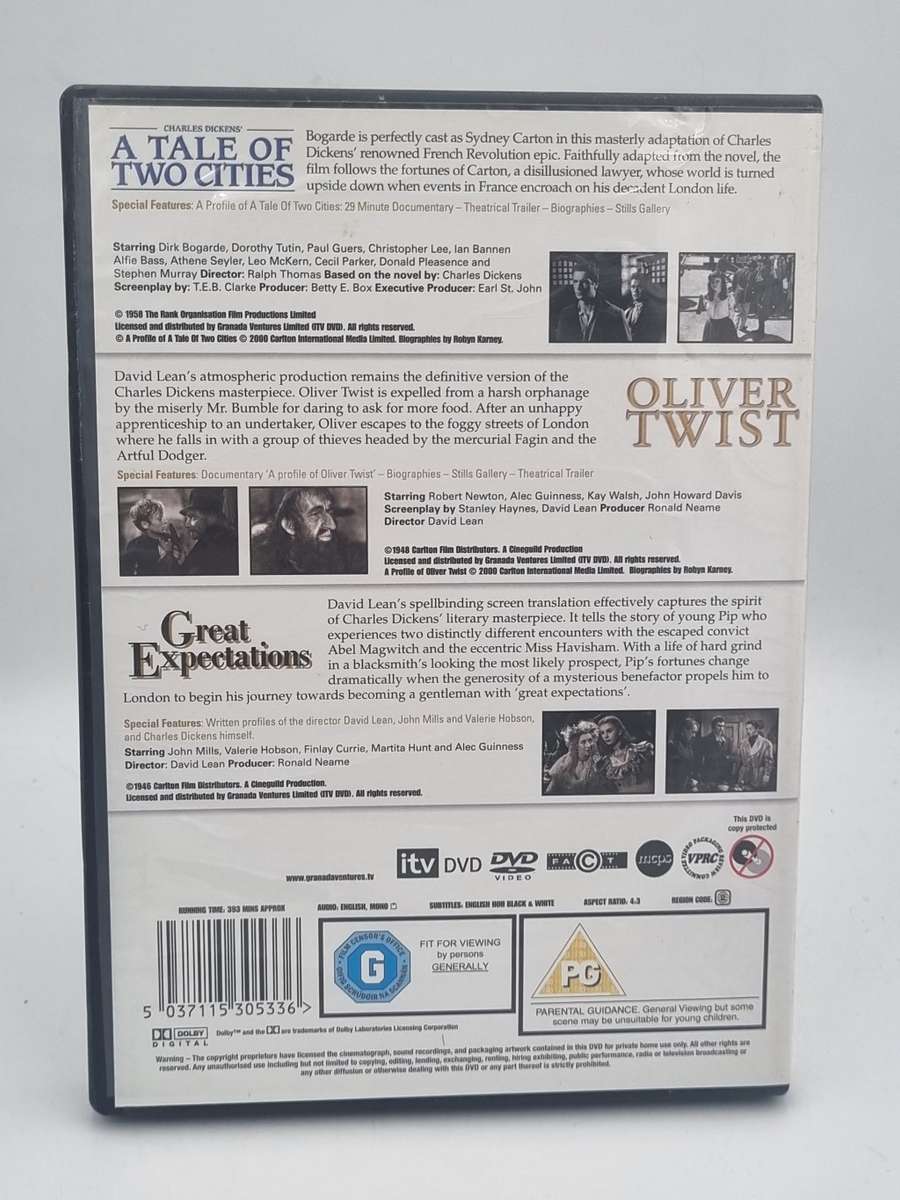 A Tale of Two Cities, Oliver Twist & Great Expectations DVDs