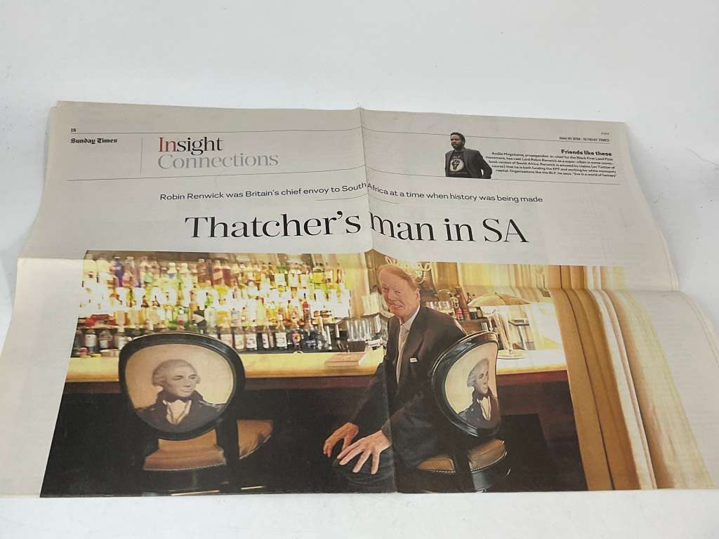 How to Steal a Country by Robin Renwick |  Plus 2 newspaper articles on the author and the book