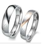 Matching Heart Rings for Him & Her