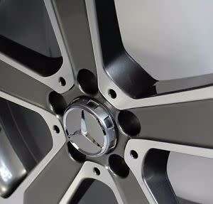 Mercedes raised center caps - 75mm